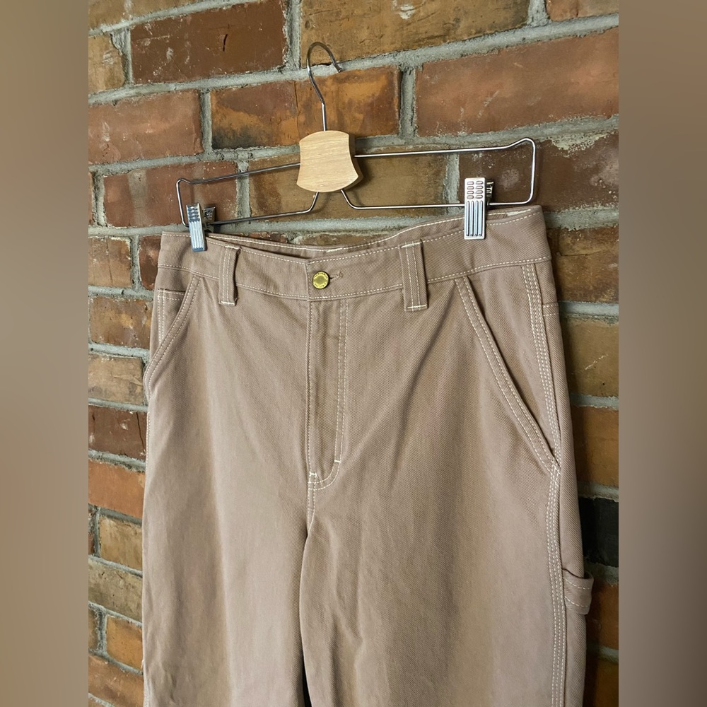 ARITZIA TNA the greenwich pant cargo carpenter straight leg pants size 10 - Picture 3 of 7